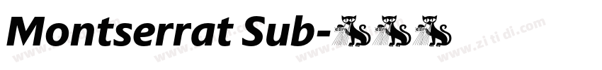 Montserrat Sub字体转换 Montserrat Sub字体转换